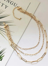 Triple Layer Gold Necklace