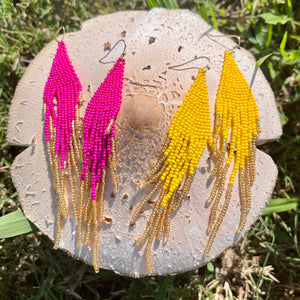 Fringe Seed Bead Earrings