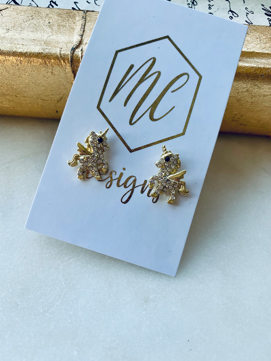 Rhinestone Stud Earrings