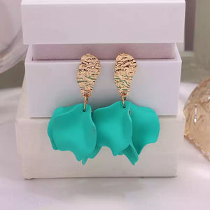 Small Matte Petal Earrings