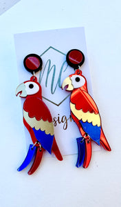 Parrot Acrylic Earrings