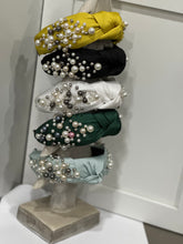 Fancy Pearl Beaded Knot Headbands