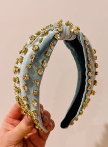 Jeweled Rhinestone Knot Headband