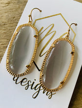 Oval Acrylic Earrings