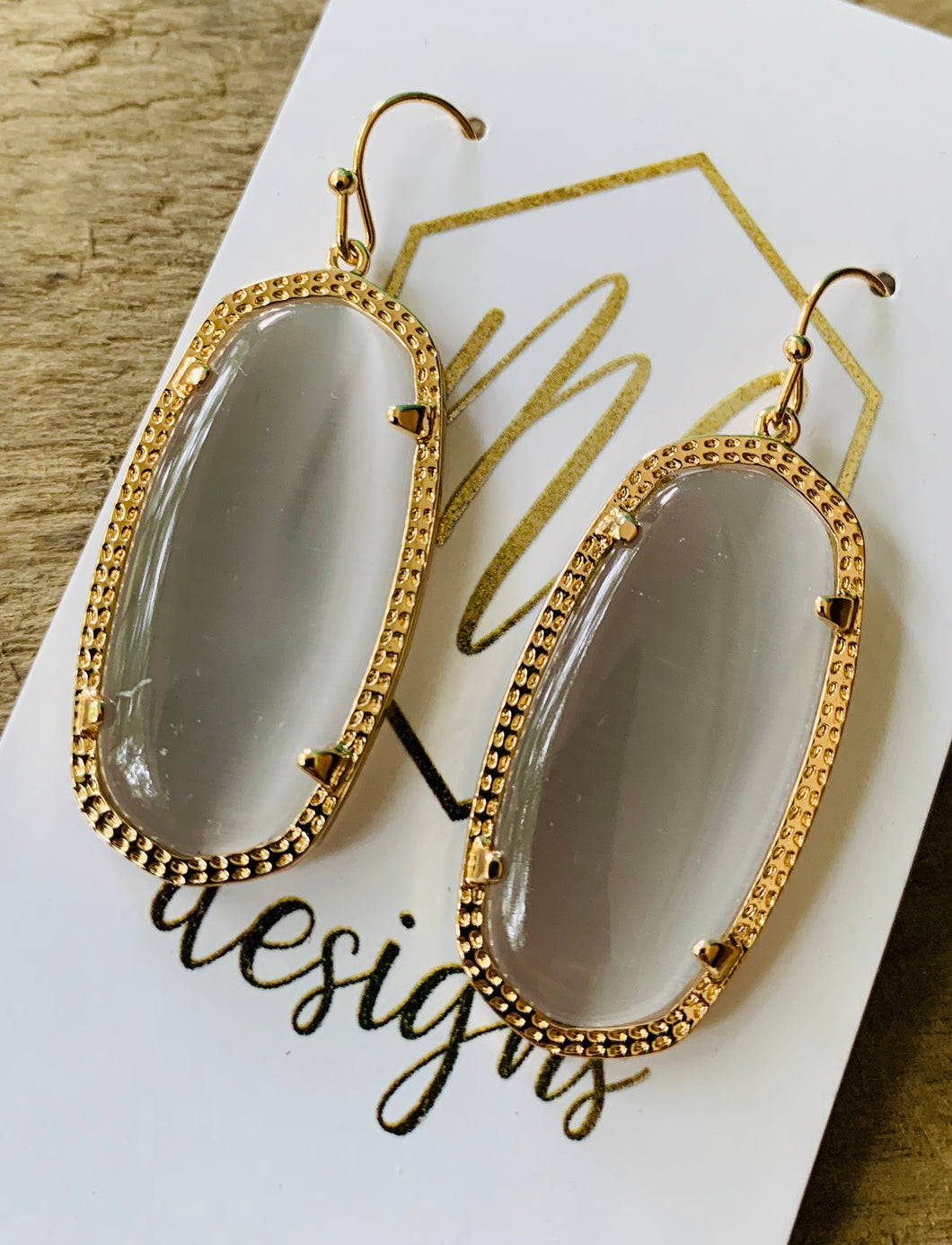 Oval Acrylic Earrings