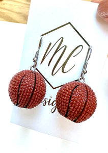 Fun Basketball Earrings Sports