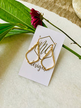 Small Open teardrop earrings