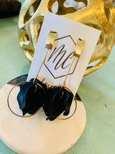 Petal Earrings-Drop Circle