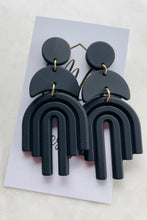 Multilevel Geometric Clay Earrings