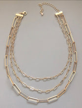 Triple Layer Gold Necklace
