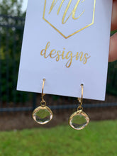 Small jeweled hoops