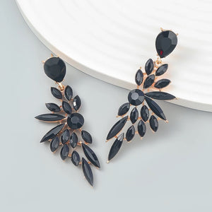 Black Stone Earrings Elegant