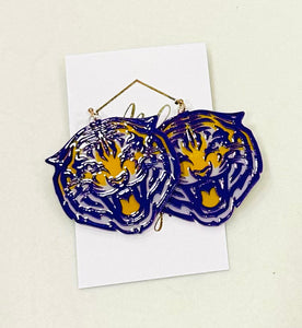 LSU Tiger Earrings