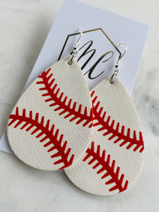 Leather Sports Earrings