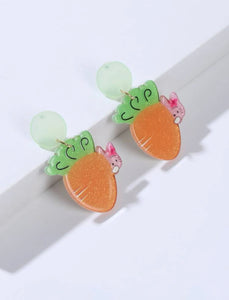 Easter Carrot Bunny Earrings