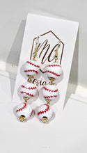 Baseball Triple Tiered Earrings