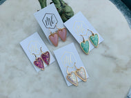 Heart Drop Acrylic Earrings Valentines