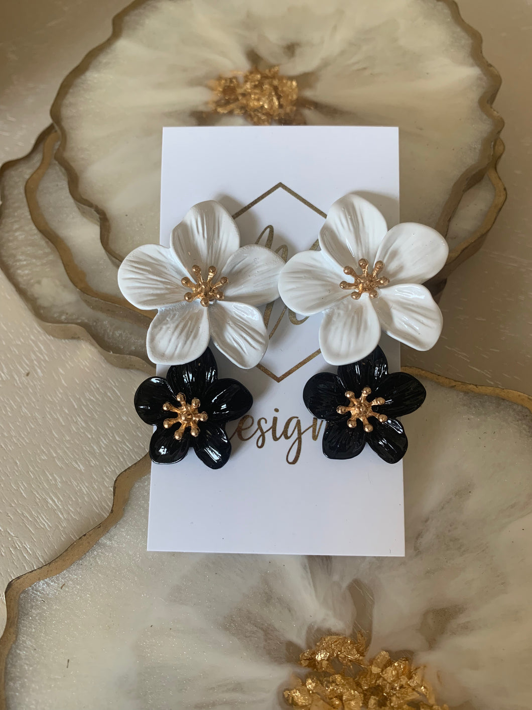 Tiered Flower Earrings
