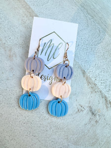 Triple Tiered Pumpkin Earring