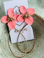 Flower Teardrop Earrings