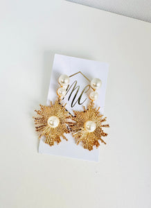 Pearl Starburst Earrings