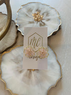 Gold and Pink Crystal Rose Earrings