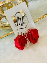 Petal Earrings-Drop Circle