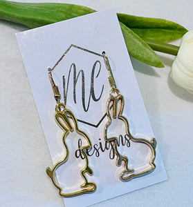 Simple Easter Bunny Earrings