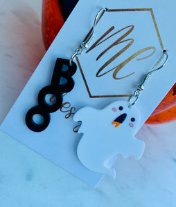 Ghost Boo Earrings Halloween