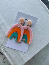 Fun Rainbow Acrylic Earrings