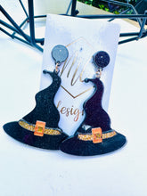 Witch Hat Halloween Earrings
