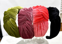 Wide Velvet Headband Knot