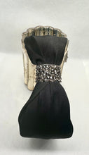 Wide Headband Adorned with Rhinestones