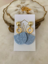 Tiered Clay Imprinted Earrings