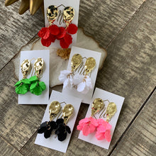 Matte Flower and Earrings
