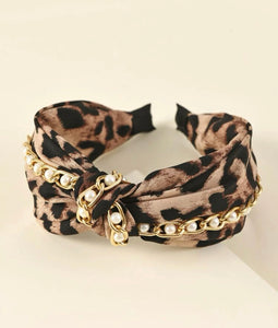 Leopard Knot Headband