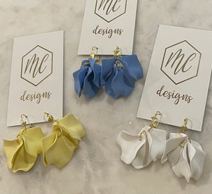 Flower Petal Dangle earrings