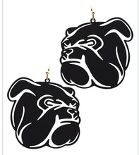 Bulldog Filigree Earrings Side Game Face