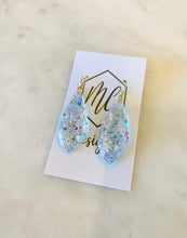 Elegant Glitter Raindrop Earrings