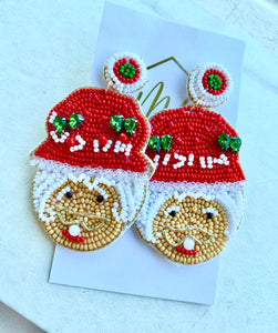 Mrs Claus Christmas Earrings