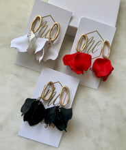 Small Petal open gold top Earrings