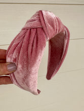 Wide Velvet Headband Knot
