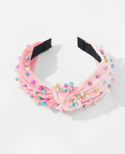 Kid’s Velvet Pearl Knot Headbands no