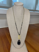Long stone necklace