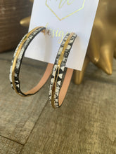 Snake Skin Hoops