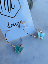 Butterfly Hoop Earrings