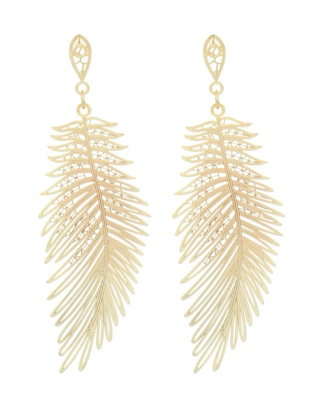 Leaf Statement Earrings