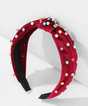 Kid’s Velvet Pearl Knot Headbands no