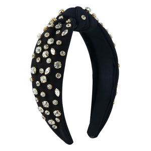 Jeweled Rhinestone Knot Headband