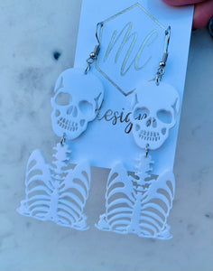 Skeleton Skull Earrings Halloween